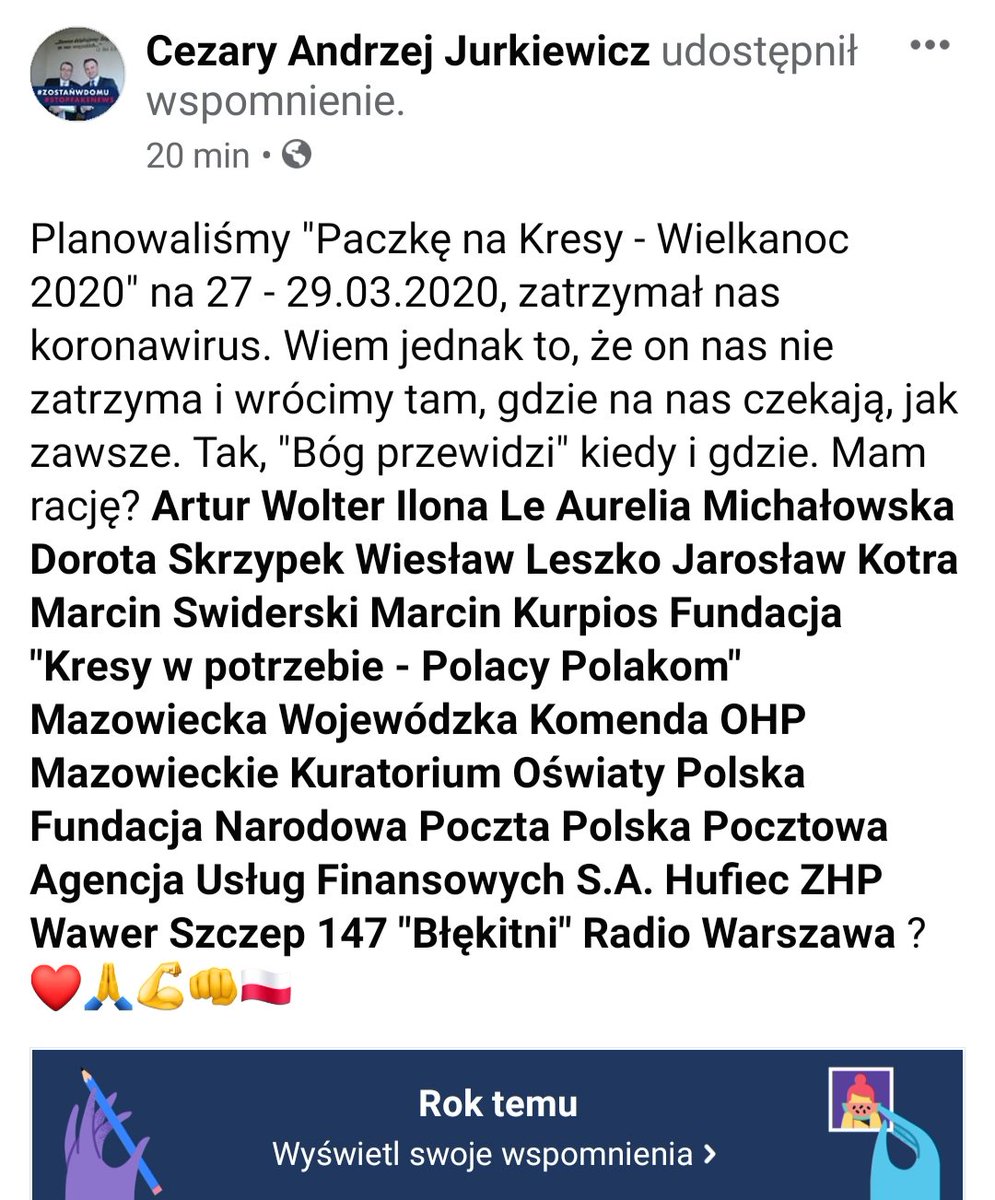 c_jurkiewicz's tweet photo. #Rzeczpospolita #Wielokulturowa #Wielonarodowa #Wielowyznaniowa #Rodzina #Tradycja #Kresy #Szacunek #Tęsknota #Przodkowie #Babcie #Dziadkowie #Dzieci #Rodzina #Białoruś #Litwa #COVID19 #coronavirus #HistoriaRzeczpospolitej #Ojcowie #Matki #Miłość #DziękujemyPolakomNaKresach ❤🇵🇱 https://t.co/r3MCCNvmhI