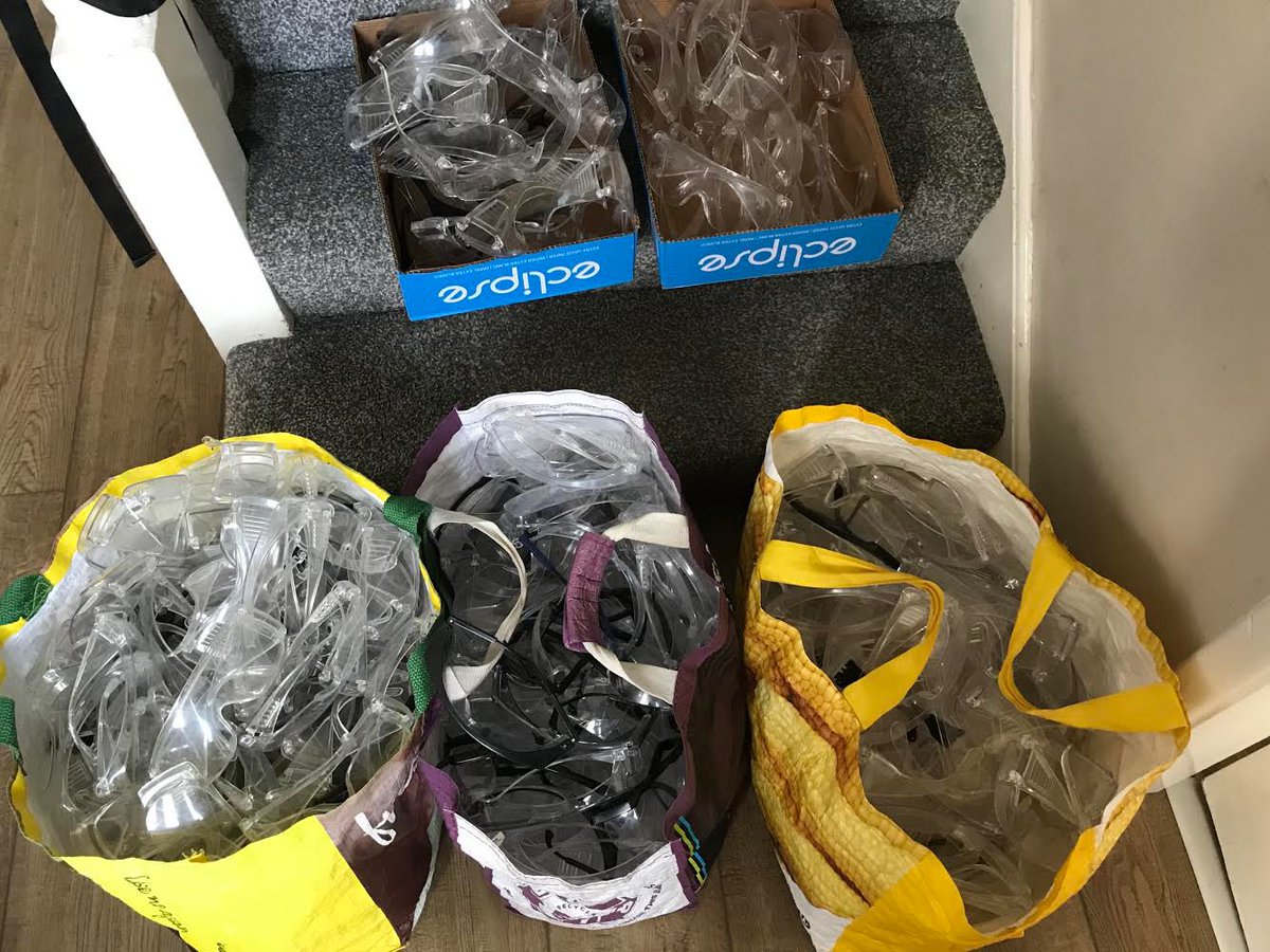 PontHigh's tweet photo. Here are 324 pairs of protective science and technology glasses from ⁦@PontHigh⁩ going to a very good home - West Northumberland Primary Clare Network - a network of 12 GP practices across West Northumberland. Thanks to ⁦@NHSuk⁩ staff for all their brilliant work! https://t.co/33yznBxFKj