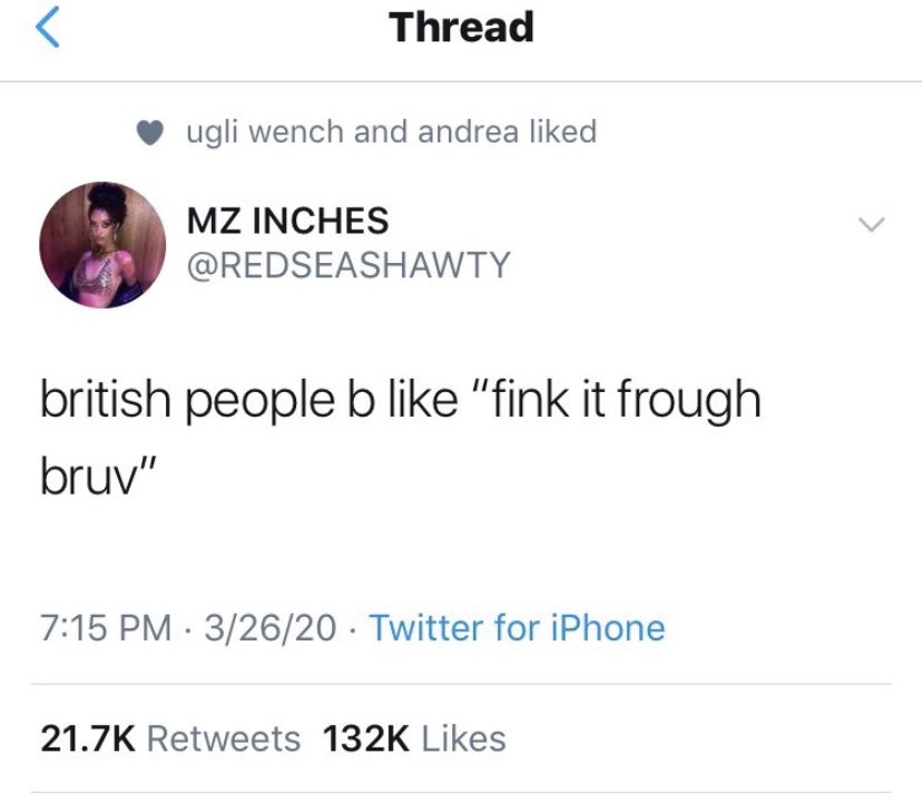 memewasteland's tweet photo. British people American people be like tweet thread https://t.co/WivtyX8FF5