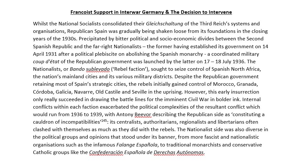 SpitfireFilly's tweet photo. Completely out of my comfort zone today writing on the Spanish Civil War (unless it's on the #CondorLegion, which follows later)...but historical context is important! Paging @StephenRainbird @FraserRaeburn & @harrytaylor95! There's probably a million simplifications in it 🙈 https://t.co/ty0IZPoSFU