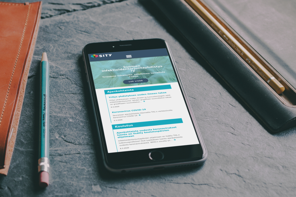 Out of the pipeline: the new #WordPress website for @Sity_ry_ infektioidentorjunta.fi