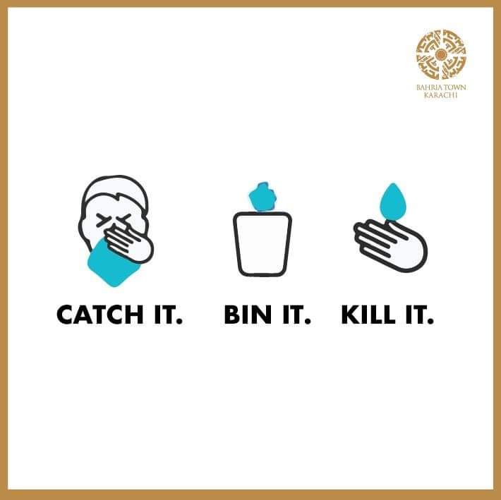 pak_gulfstar's tweet photo. Here's what you can do to protect yourself and others:

➡️ Use tissues while sneezing or coughing 
➡️ Discard the used tissues properly 
➡️ Use soap and water for 20 seconds

#Covid_19 #PreventiveMeasures #StayHomeStaySafe #InItTogether  #BahriaTownKarachi #GulfStarEnterprises https://t.co/SEuS2IxPzx
