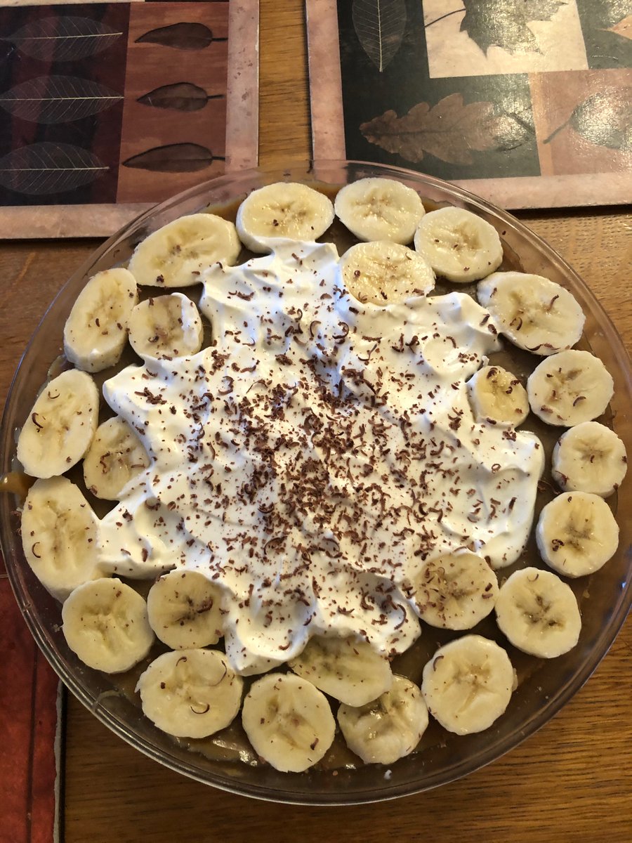 KatieDelo3's tweet photo. @ArdinglyPS Eddie made a delicious banoffee pie. Almost gone I have to say. https://t.co/43jGlTxeFE
