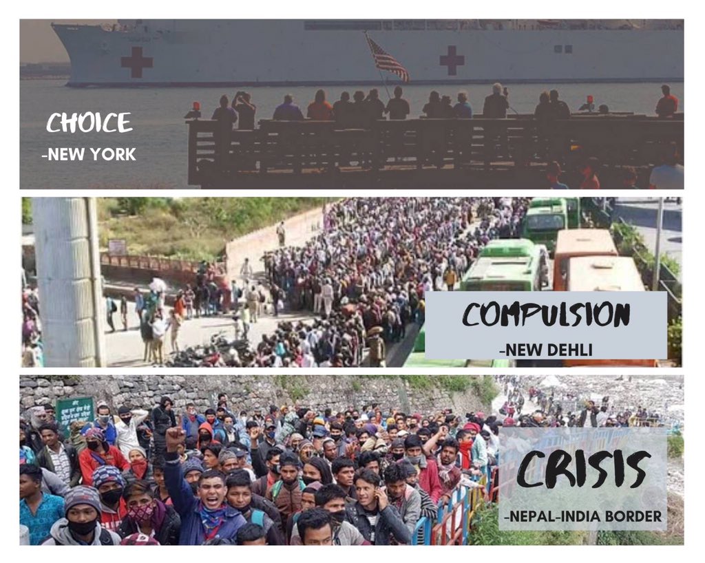 RoshanJoshi007's tweet photo. #choice vs #crisis #Nepal #india #USA #COVID #Covid19India #covid19nepal #Covid19inSA #Coronavirustruth #StayAtHome #StaySafe #StayHomeStaySafe #lockdown #prayforitaly #Italy https://t.co/cKEjN9PL7g