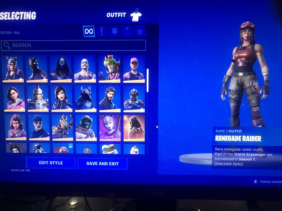 Adamtheplugzz's tweet photo. Selling/trading my renegade raider with raiders Revenge FA 150+ skins 
Lobby proof linkable to ps4/Xbox email changeable 50+ vouches #fortnite #renegaderaider #fortniteaccount #fortniteaccounts #fortniteaccountforsale #raidersrevenge #tfue #ninja #KeepStretchedRes #reconexpert https://t.co/BNrfvyjXXt