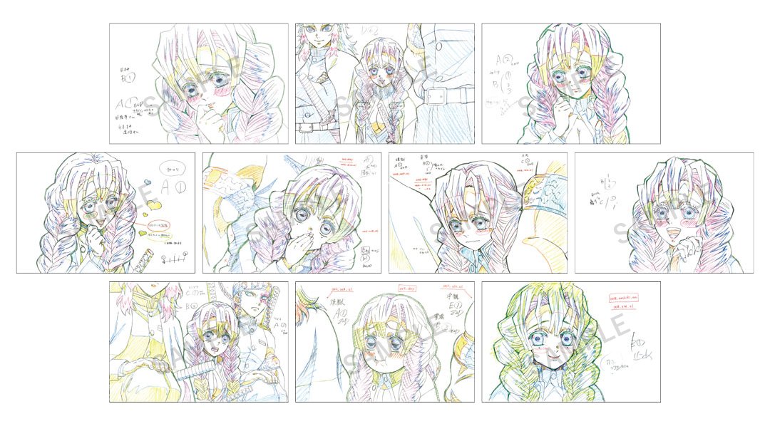 鬼滅の刃 展示原画ポストカード カナエ ③ 鬼滅の刃 展示原画ポストカード しのぶ カナヲ カナエ セット