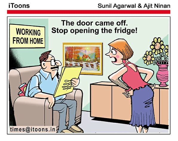 TOIDelhi's tweet photo. Today’s #iToons. #WorkFromHomeLife #lockdown #Corona https://t.co/WOoaqLCAuB