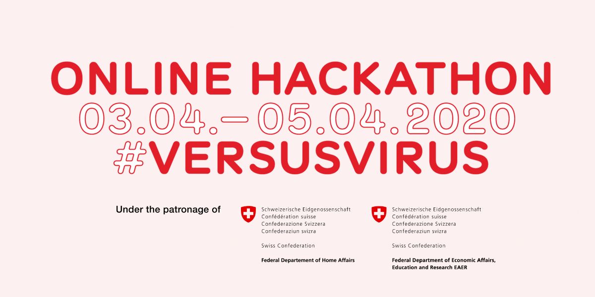 ETH Zurich (@eth_en) on Twitter photo Join #VersusVirus, the 48-hour hackathon of Switzerland on April 3-5: Together we'll find solutions against #COVID19! Register now, no matter what background you have: en.versusvirus.ch <a href="/VersusVirusCH/">VersusVirus</a> <a href="/ec_zurich/">ETH Entrepreneur Club</a> Join #VersusVirus, the 48-hour hackathon of Switzerland on April 3-5: Together we'll find solutions against #COVID19! Register now, no matter what background you have: en.versusvirus.ch <a href="/VersusVirusCH/">VersusVirus</a> <a href="/ec_zurich/">ETH Entrepreneur Club</a>