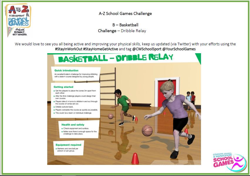 KenilworthSch's tweet photo. Here is challenge B! Look out for challenge C tomorrow. Good luck! #StayInWorkOut #StayHomeGetActive 
@CWSchoolSport
 @YourSchoolGame https://t.co/6aptq5L8kv