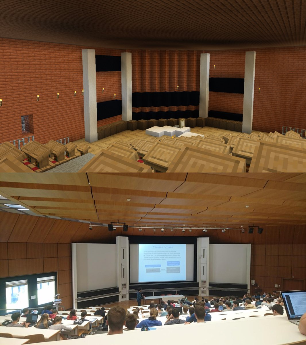 EPFL's tweet image. Pendant ce temps sur @Minecraft, des étudiant·e·s modélisent le campus dans son intégralité ⛏️ discord.gg/zYtZuue #epflcampus
