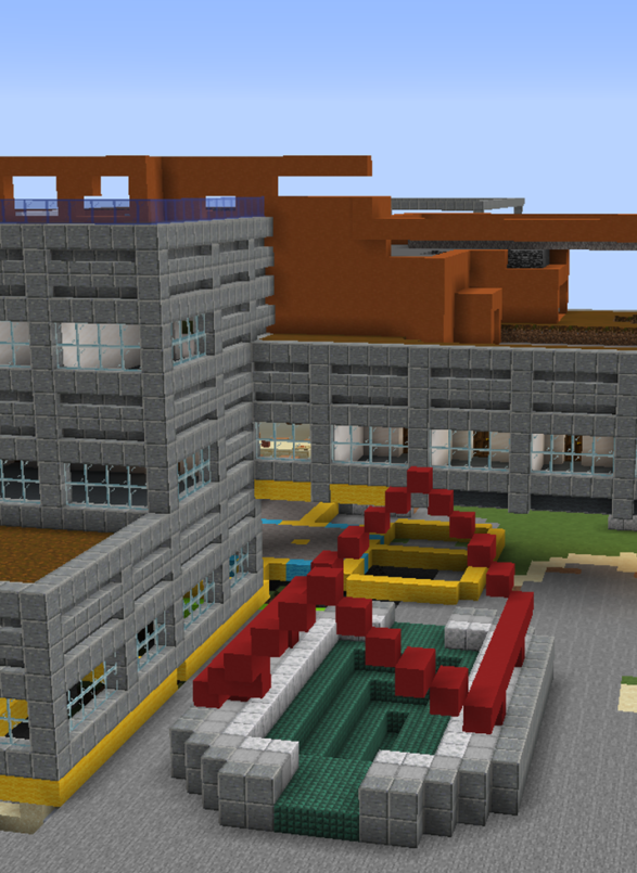 EPFL's tweet image. Pendant ce temps sur @Minecraft, des étudiant·e·s modélisent le campus dans son intégralité ⛏️ discord.gg/zYtZuue #epflcampus