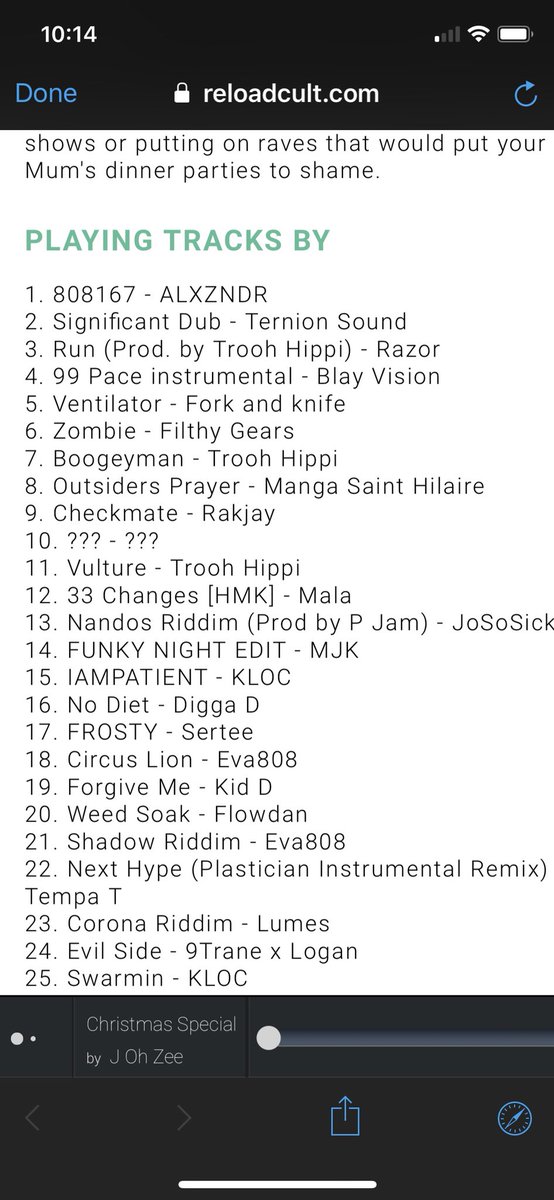 J_Oh_Zee's tweet image. reloadcult.com/music/j-oh-zee… wish I could tag everyone on this track list
