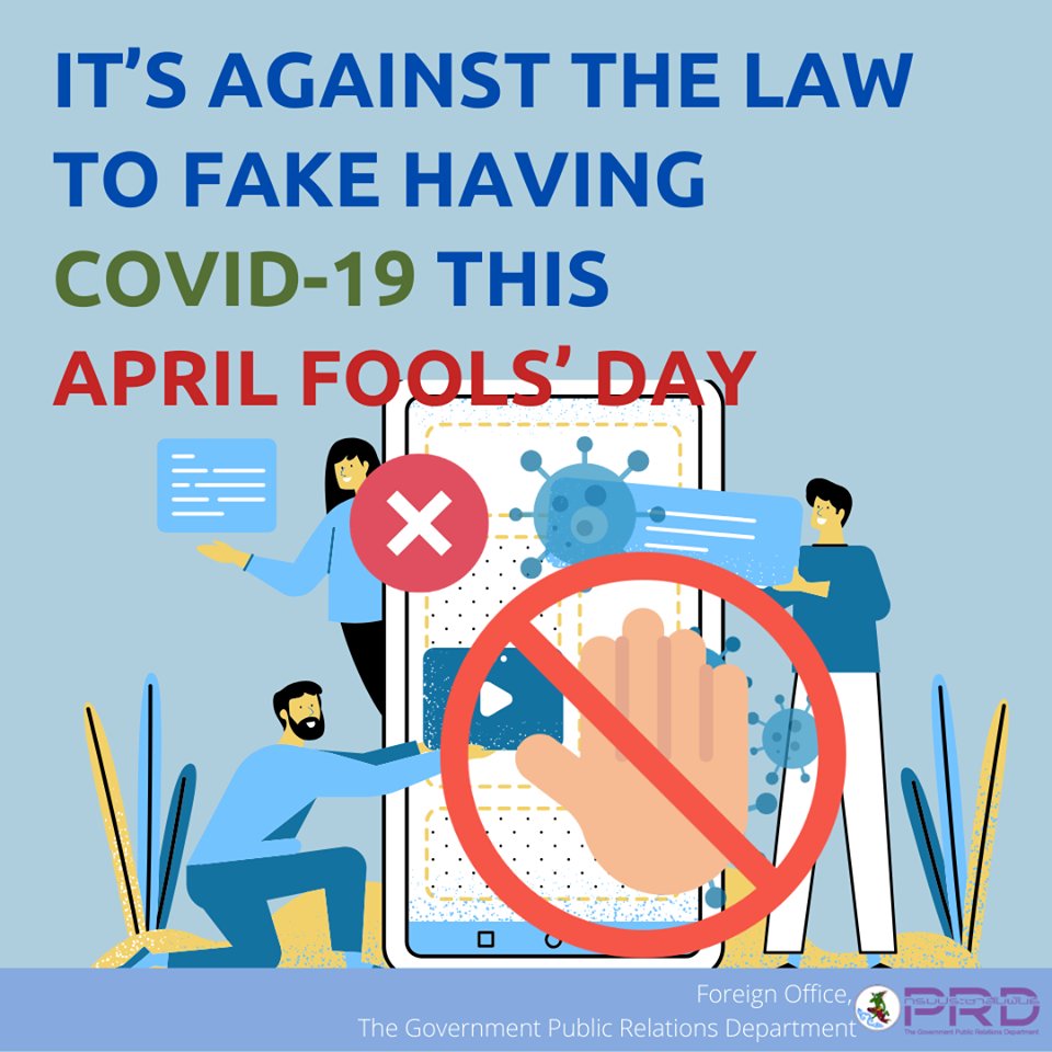 People around the world are suffering from #Covid19 outbreak, and that's reason enough why people should be more considerate and not use this as a prank or a joke.