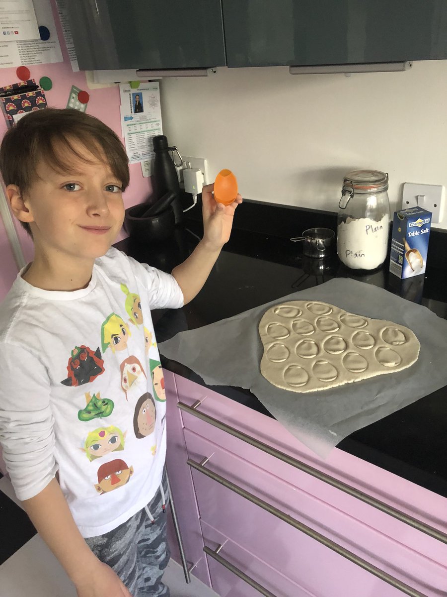 morrisnmore's tweet photo. @IdeHillSchool Tiger is busy making salt dough Pysanky eggs as part of DT and RE having learned about their symbolism. Decorating tomorrow for Art. 😀 https://t.co/G3F44jxpFk