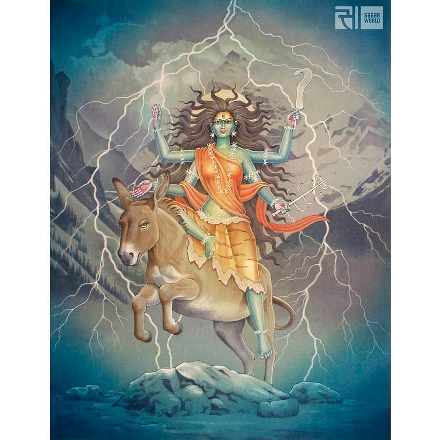 swm_info's tweet photo. #DeviKalaratri
DM us to Purchase Print . .
Or
Visit https://t.co/gIxiPe9UyA
.
Today on the occasion of 7th #Chaitranavratri, we shall approach the Sadhana of Devi #KaLarAtri.
Wish you a very #HappyNavaratri.
.
#spiritual #Benefits_Of_Satsang #MondayMotivaton https://t.co/kMGqEVj0aT