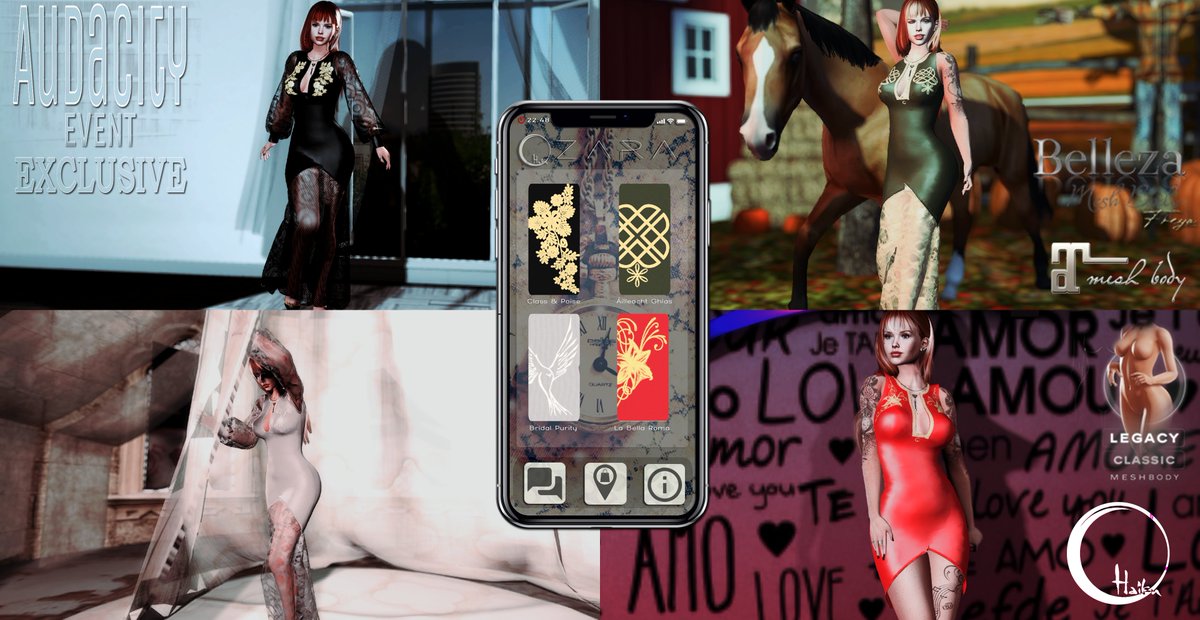 SlHaiku's tweet image. #AudacityEventSL starts on Apr 1st and you can find us there, with our brand new outfit, Zara. Visit us at maps.secondlife.com/secondlife/Wes… #SLEvents #SLFashion #Belleza #Maitreya #Legacy @SecondLife