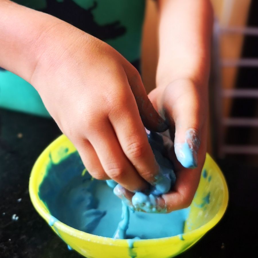 If you are a Dr. Seuss fan then you will probably be familiar with oobleck. If not then this is a super fun and inexpensive kitchen science experiment to do with the kids.Yes it is messy, but it's so much fun. bit.ly/2UKFupr #AMCooks #kidsinthekitchen