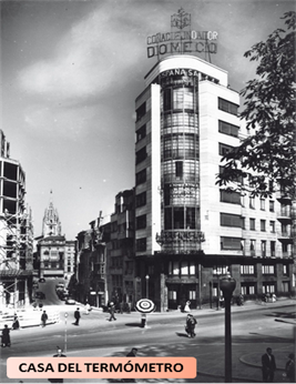 IGeociencias's tweet photo. (14/20). Algunos de los edificios que se pueden ver en esta zona son la Caja de Ahorros o el edificio del Termómetro #GeoMicroMOOC https://t.co/WzA6IgzGgV