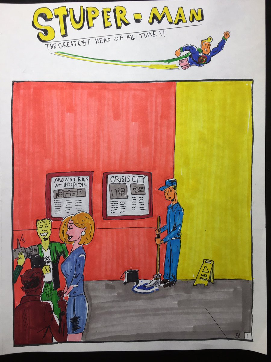 ShaneDreadfully's tweet photo. Page 1
#stuperman #minicomics #366daysofdrawing #1yearchallenge #homemadecomics #superheroes #drawingoftheday✏️ #marvelmethod https://t.co/vqdWOJM00m