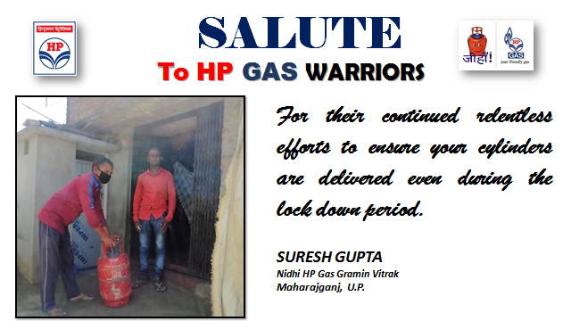 varnika_pathak's tweet photo. We salute our #HPGas  Deliverymen for their continued service during #CoronavirusLockdown  @HPCL @Vila1445 @RajeshKTiwary1 @Rg03Goel @iammohitdhawan https://t.co/MQmnOU8etP