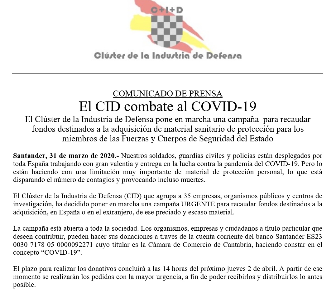 Cluster de la Industria de Defensa tweet media