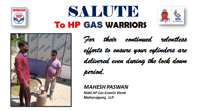 varnika_pathak's tweet photo. We salute our #HPGas  Deliverymen for their continued service during #CoronavirusLockdown  @HPCL @Vila1445 @RajeshKTiwary1 @Rg03Goel @iammohitdhawan https://t.co/MQmnOU8etP