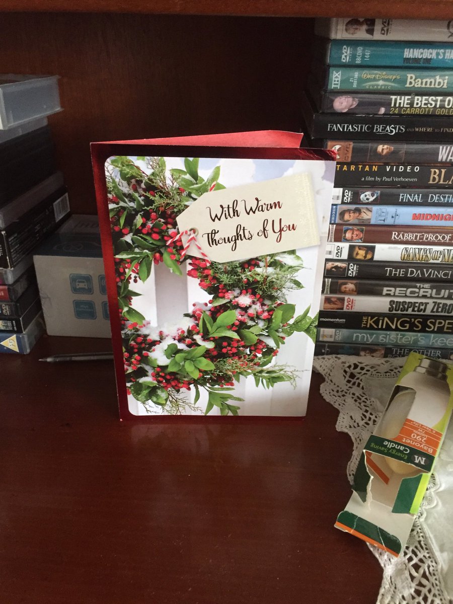 MaryBkin's tweet photo. Christmas card from the States received on 30th March how’s that for timing https://t.co/ACeZf57oEM