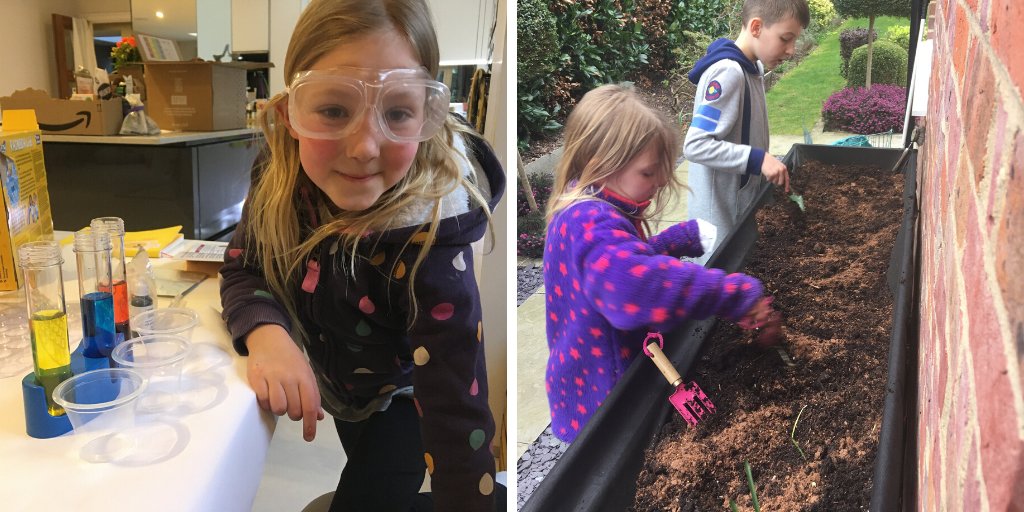 MaltmansGreen's tweet image. Well done to Astrid who has been enjoying her chemistry set and following in Mrs Pardon&apos;s footsteps to grow her own at home. 👍🌱#easterholidays #scienceset #homelearning #remotelearning