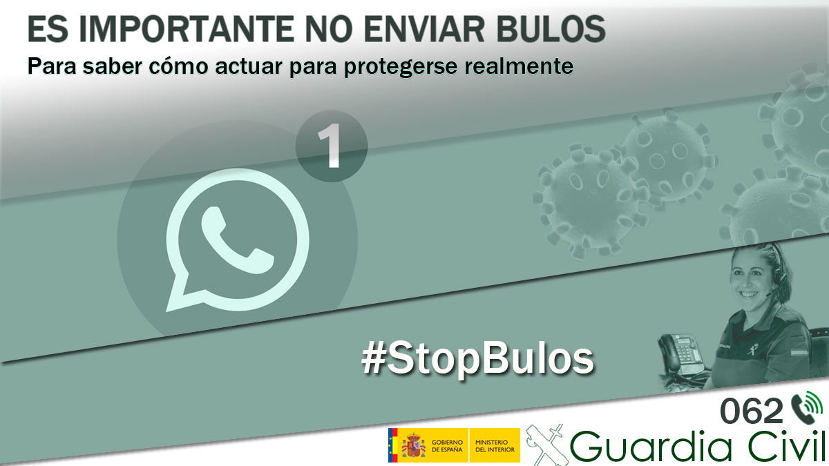 guardiacivil's tweet photo. ¿Te ha llegado un supuesto bulo del #COVID19?
¿Quieres saber si el mensaje que recibiste es uno de los #buloshistóricos?

1⃣Busca en Google
2⃣Si ves que es falso #NoReenvies.
#StopBulos https://t.co/Jd1ztauKQR