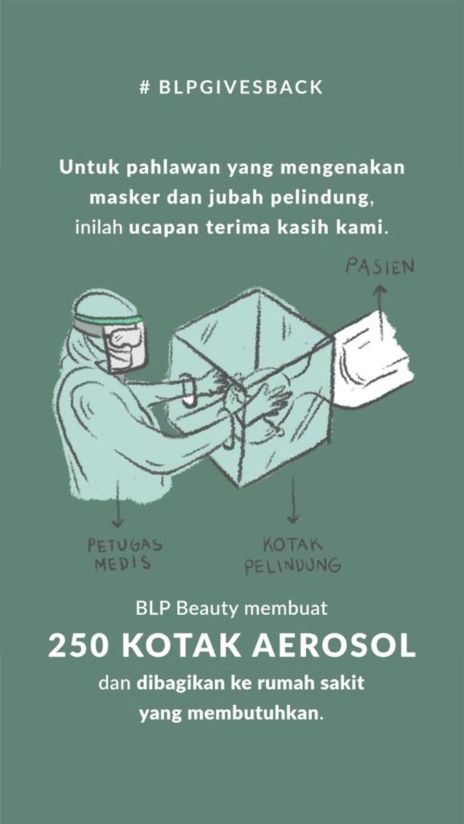 s_ddablue's tweet photo. Untuk teman-teman yang bekerja di rumah sakit, punya kenalan atau siapa saja boleh bantu sebarkan info dari BLP Beauty, tempat aku bekerja ya. Semoga info ini dapat diterima bagi pihak yang membutuhkan. Sehat-sehat semuanya! ❤ #BLPGIVESBACK #BLPBEAUTY #COVID19 #COVID19indonesia https://t.co/qrYTIRcU0l