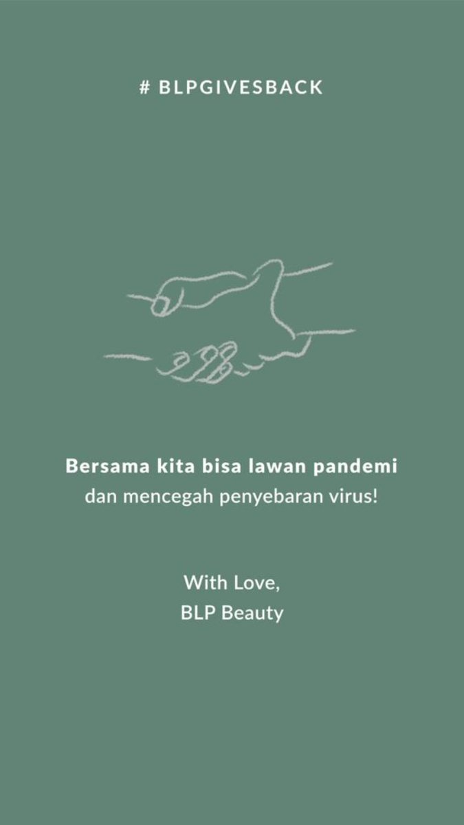 s_ddablue's tweet photo. Untuk teman-teman yang bekerja di rumah sakit, punya kenalan atau siapa saja boleh bantu sebarkan info dari BLP Beauty, tempat aku bekerja ya. Semoga info ini dapat diterima bagi pihak yang membutuhkan. Sehat-sehat semuanya! ❤ #BLPGIVESBACK #BLPBEAUTY #COVID19 #COVID19indonesia https://t.co/qrYTIRcU0l