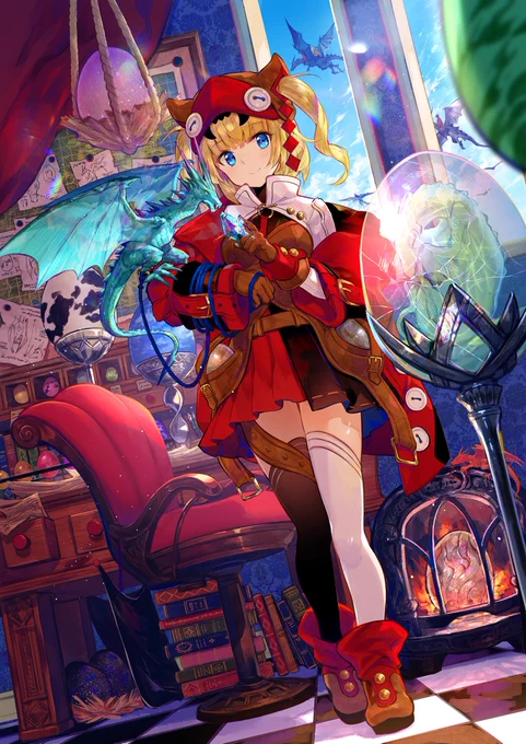 "竜と竜使い"をテーマにしたポイピクさん企画のイラスト完成したー!ちょっとした解説もポイピクにアップ https://t.co/UY4hDalH7S 