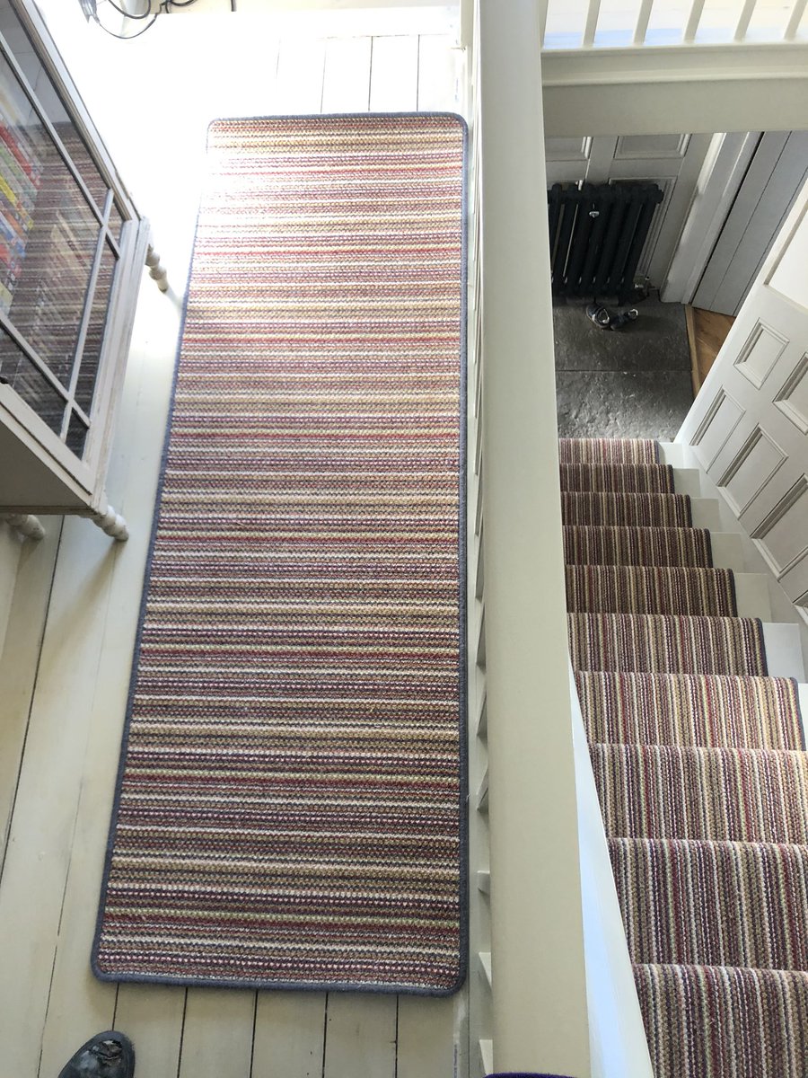 HartCarpetsHW's tweet photo. The last stair runner we fitted before the lockdown was announced that evening. We are missing our lovely customers already (and the ☕️ 😭) @salesmarkwest @carpet @flooring https://t.co/Clk69tKb9A