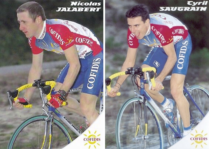 TeamCOFIDIS's tweet photo. Aujourd'hui devait partir @larouteadelied1 : 197,8 km répartis sur 2 circuits dessinés autour de Vitré. 
En 1997 Nicolas Jalabert et @cyril_saugrain signaient un fameux doublé !

Remember the victory of Jalabert on the Route Adélie de Vitré with Saugrain 2nd ! 🤙

#CofidisMyTeam https://t.co/2f4JERDYK9