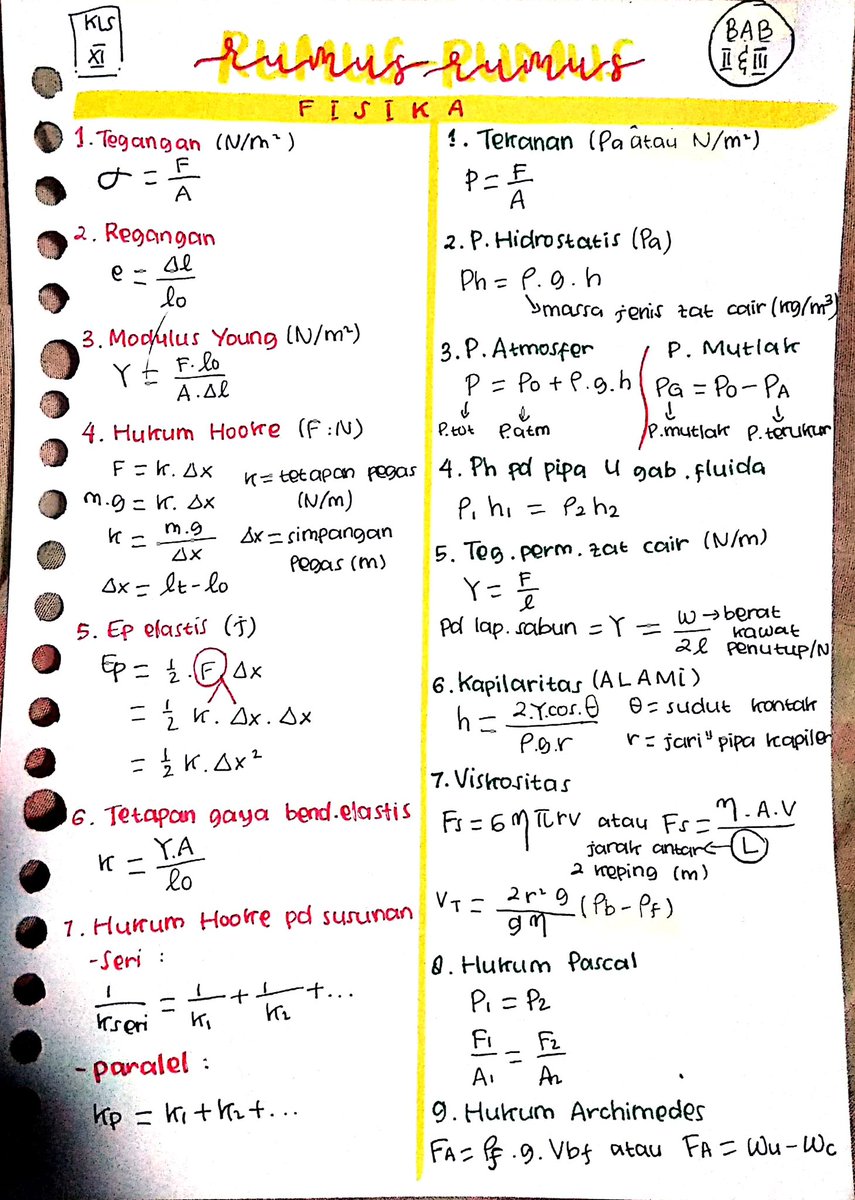 sha_logis's tweet photo. 🌈📖 Rangkuman Materi Fisika Kelas 11 📖🌈
.
.
.
^hope this is useful^
- a thread -
🌈📖 Torsi, Inersia, dan Kumpulan Rumus-Rumus 📖🌈 https://t.co/Fm87uSjGbu