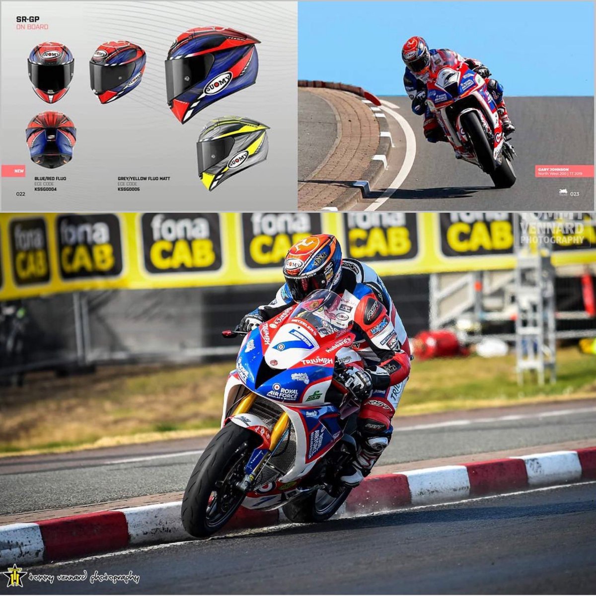 Gary_Johnson69's tweet photo. Suomy SR GP replica being put to the test at the #nw200
Available from #reactiveparts
Will the north-west run later in the year? #suomy #triumph #metzeler #maxton #pipewerxexhaust #rockoilnews #sbs #racing #nolimitsracing https://t.co/dnS7fieUKw