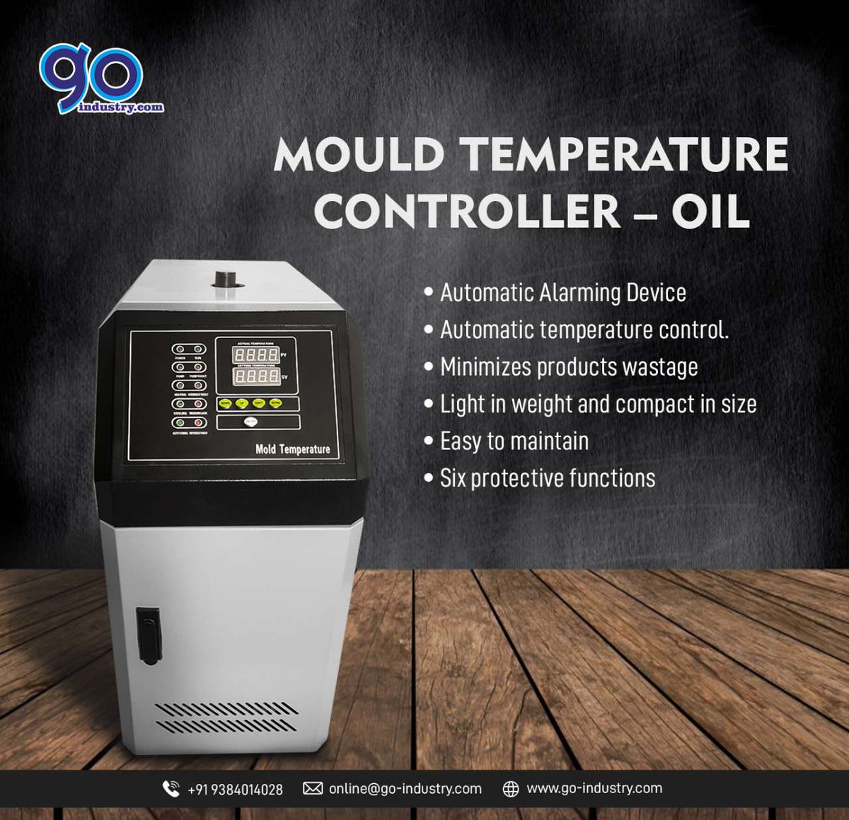 go_industry's tweet image. Mold Temperature Controller •I.D temperature with Deviation +0.1c,long constant temperature time.
•Six Protective Functions.
•Thermal couple broken alarm power phase shortage.
•Visual and easy operations easy to maintain.

#goindustry #MouldTemperatureController #MTC