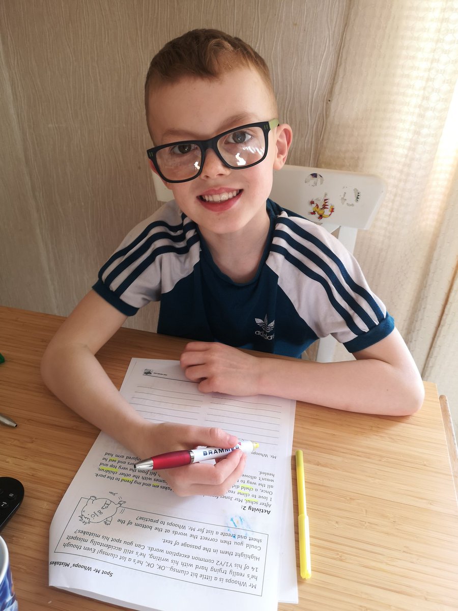 katie_p25's tweet photo. Oliver has enjoyed correcting Mr Whoops this morning thank you Miss Bonney for his activity pack it has given us lots of ideas to keep busy 👍 @newbarns1 https://t.co/HT8nKa1TFu
