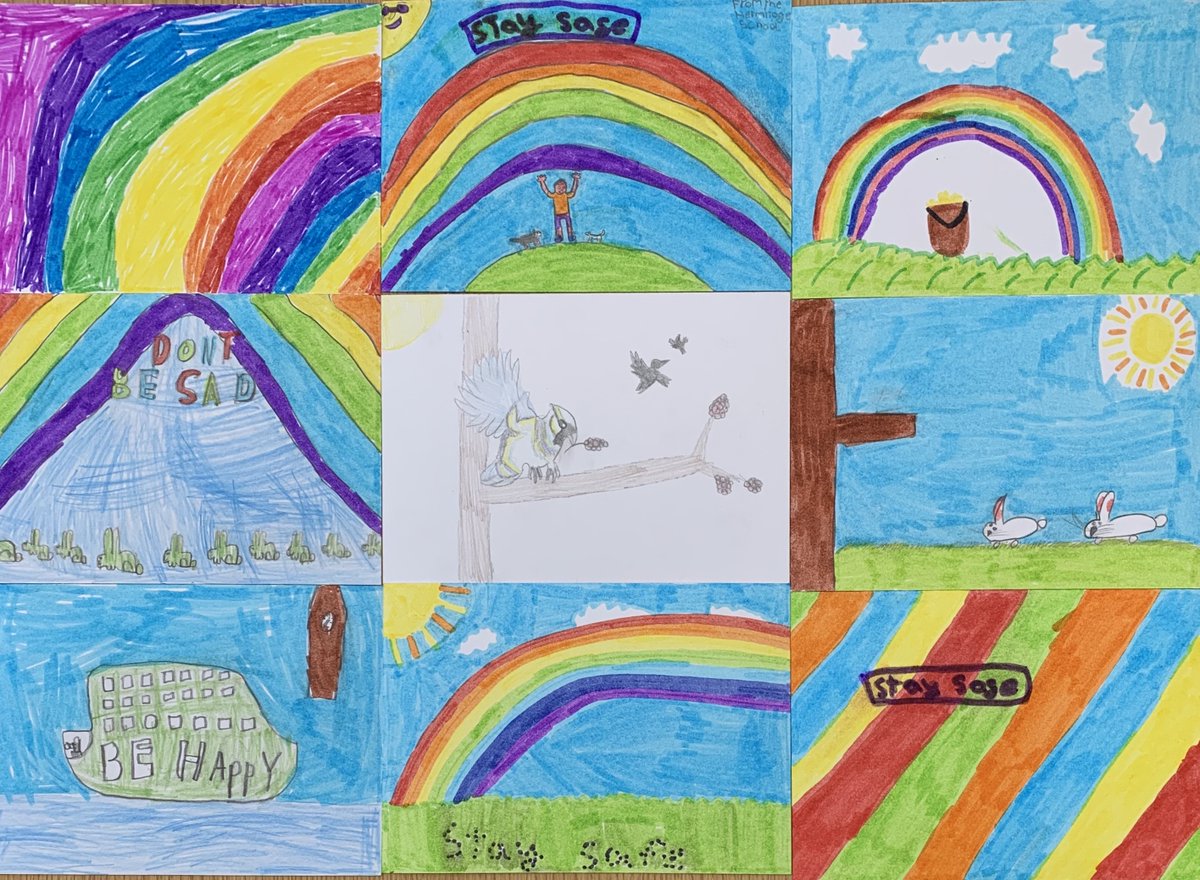 MrsNHudson's tweet photo. We have been making positive postcards for care homes today. Are you a Knaphill/St Johns local care home? Would you like some of our artwork and messages from the children of The Hermitage School? @StJohnsWoking @TheHermitage @wokingcouncil https://t.co/jvyZSfavgL