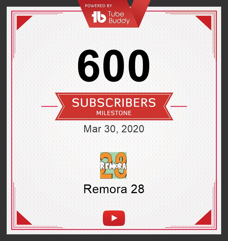 Remora28_'s tweet photo. Thankyou Guys.. terimakasih untuk segala support dan dukunganya 🤩🤩👍👍👍
Road to 1K...!!
#YoutubeGaming @YouTubeGaming @ytcreators #game #gamers https://t.co/EgWSFcbuw4