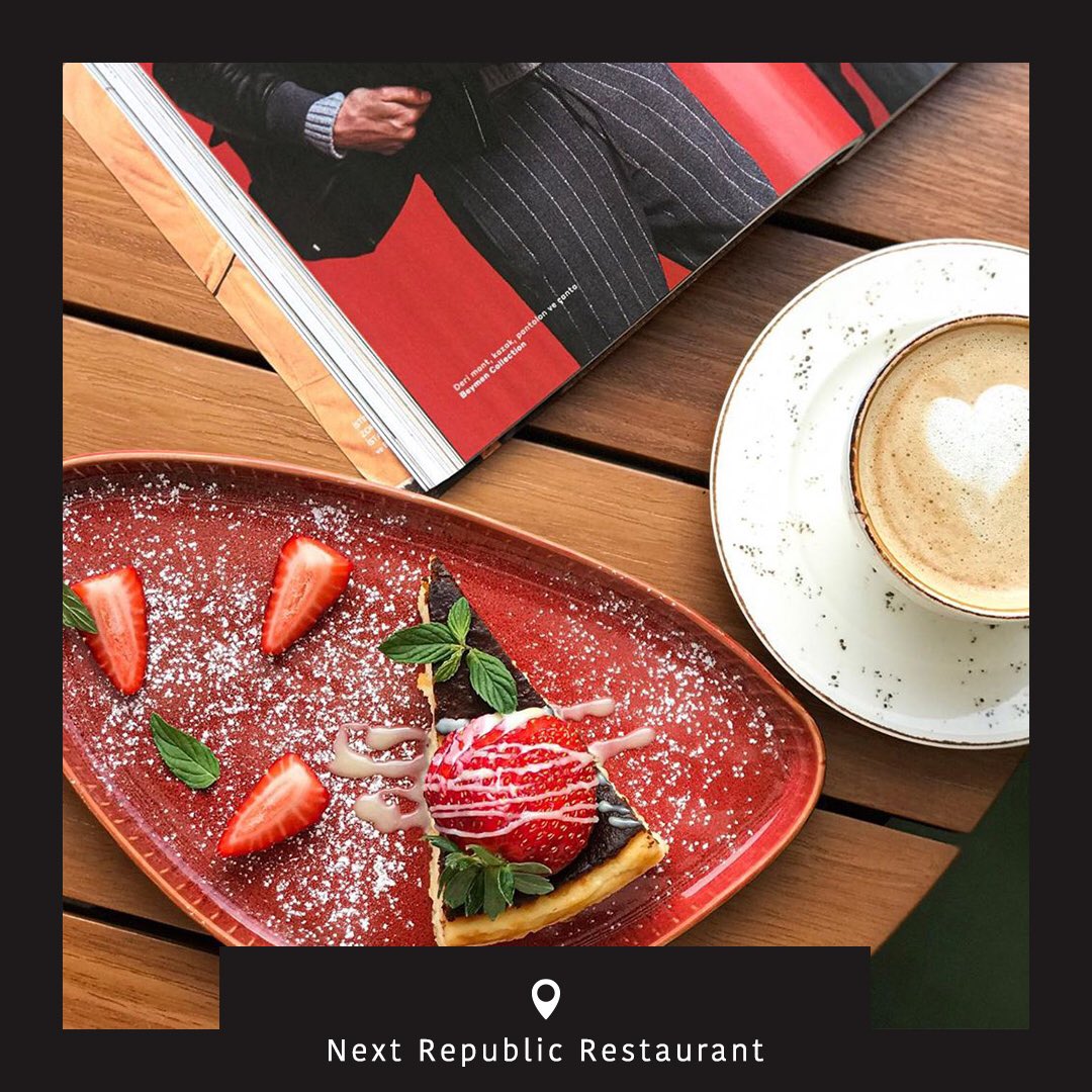 Next Rebuplic Restaurant tatlı mı tatlı sunumlarında Jumbo Gastro’yu tercih ediyor. ☕️ 🍰