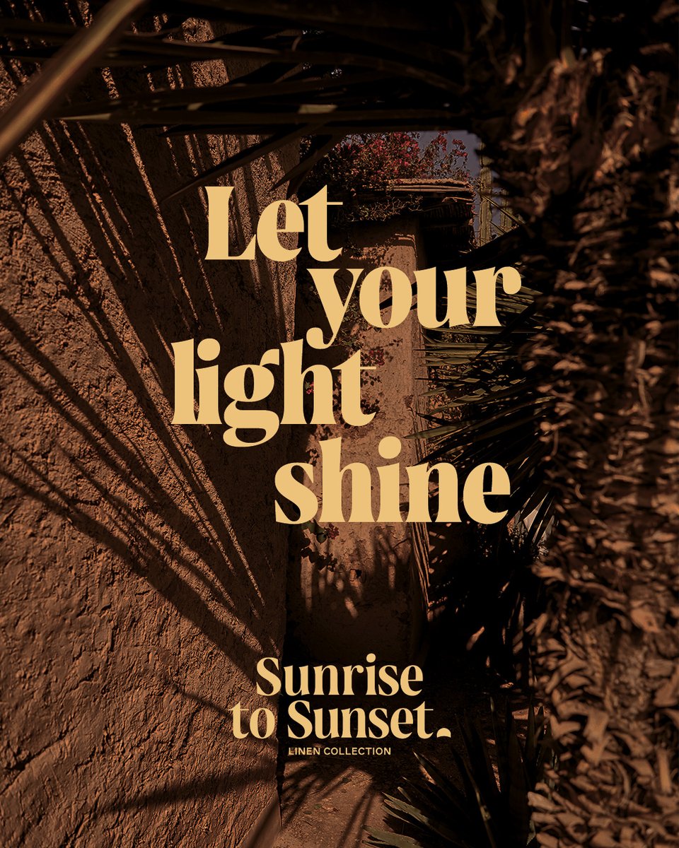 springfieldmw's tweet photo. Now more than ever, let your light sine.
https://t.co/qwvJyogCiR #AsYouLive #TheLinenCollection https://t.co/NTQj0sgsKD