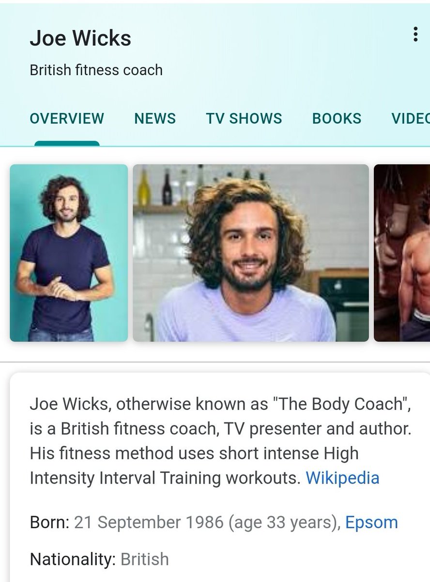 I'm gonna turn this into a general all-purpose I Am Old, What Is Going On Please? thread.3. Joe Wicks