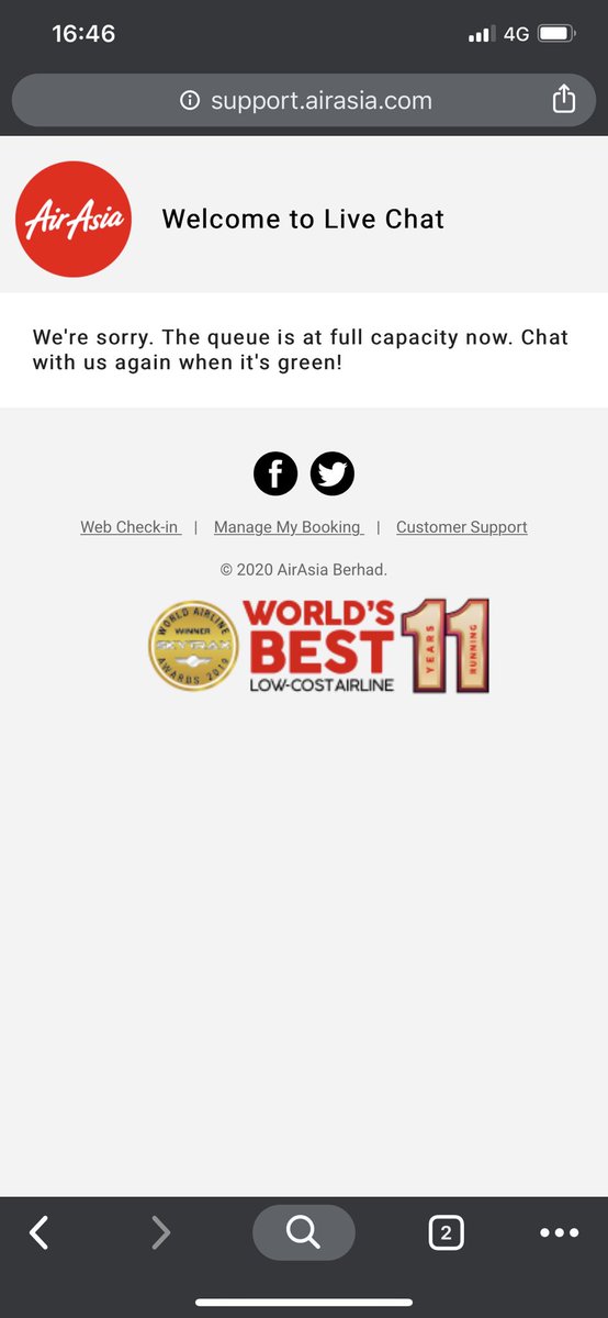 ABieruti's tweet photo. @AirAsia my flight was cancelled by Airasia. I tried to change the flight date more than 20 times it’s not working thru the website not even refund. They have such thing called chat with AVA never work now my flight is after 3 hrs the one they change me to and I can’t cancel it. https://t.co/xUCoxh4ddo