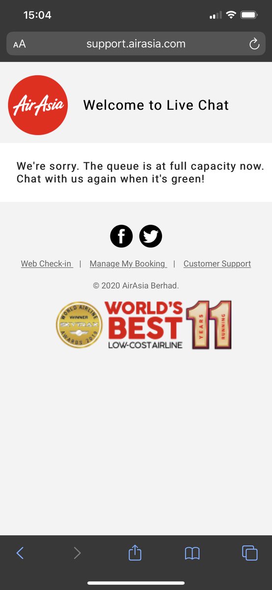 ABieruti's tweet photo. @AirAsia my flight was cancelled by Airasia. I tried to change the flight date more than 20 times it’s not working thru the website not even refund. They have such thing called chat with AVA never work now my flight is after 3 hrs the one they change me to and I can’t cancel it. https://t.co/xUCoxh4ddo
