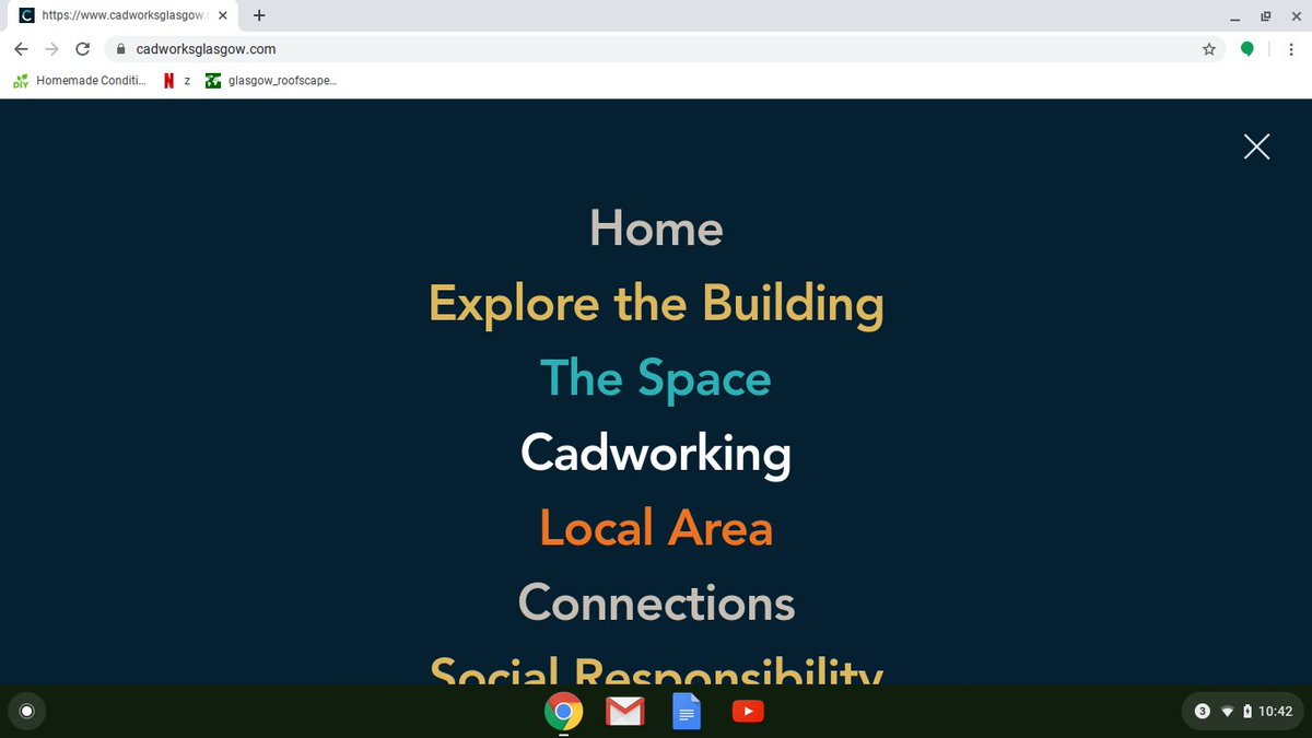 Seen our website? cadworksglasgow.com - if you're spending extra time at your desk right now, take a look. Explore our building, find out about our social initiatives and if you're not local, about this beautiful, lively and compassionate city - no need to leave the house!