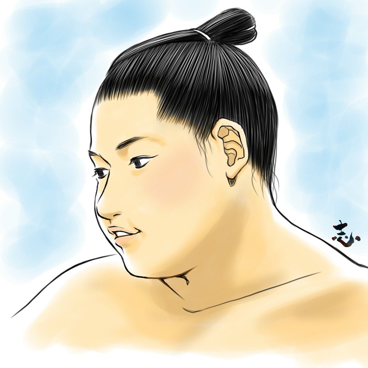 アマクニ 旭蒼天 さんの カワイイくちしてる画像を見たので なんだそりゃカワイイじゃねーかー描かせろー と描かせていただきました サラッと描いた風に仕上げております ホントいつも癒されてます 中川部屋 大相撲 Sumo 力士 アマクニ 旭蒼天 さんの カワイイくちしてる画像を見たので なんだそりゃカワイイじゃねーかー描かせろー と描かせていただきました サラッと描いた風に仕上げております ホントいつも癒されてます 中川部屋 大相撲 Sumo 力士