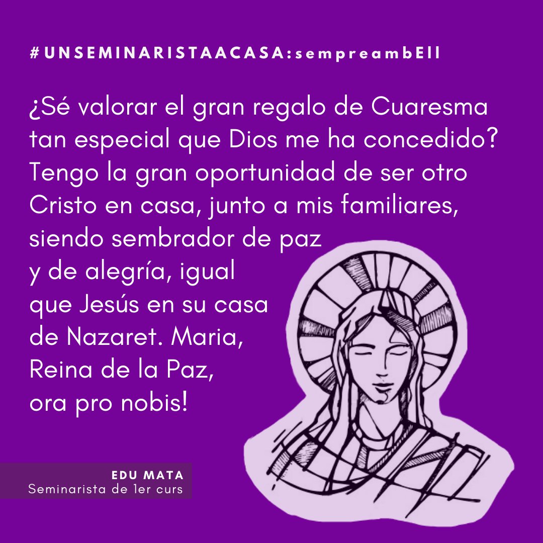Sembrador de paz y de alegría
#unseminaristaacasa #sempreambEll
<a href="/esglesiabcn/">Església de Barcelona ⛪️</a> <a href="/bisbatsantfeliu/">@BisbatSantFeliu</a>