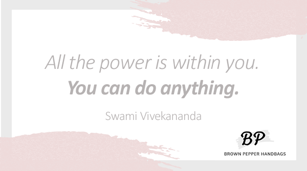 BrownPepperHB's tweet photo. All the power is within you. You can do anything! - Swami Vivekananda 

#brownpepperhandbags #TuesdayMotivation #TuesdayVibes 
#quoteoftheday https://t.co/CIz3I25cIE