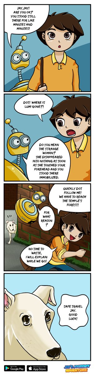 JJAdventureW's tweet photo. And here Jay's travel started, this is our last episode for this comic, did you already finish the game?Did you like this story?Would you like to see more?

#jaysjourney #ankorgame #mobilegame #JJAdventure #comics #manga #JJStory #2dplatformer #sweepstake https://t.co/k7MP6jixci